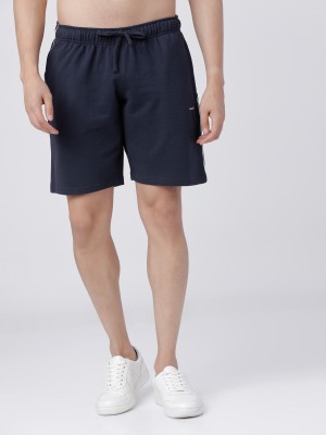 Navy Knitted Shorts